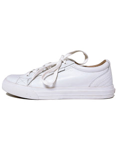 TAOS PLIMSOUL LUX LEATHER LACE SNEAKER - WHITE LEATHER